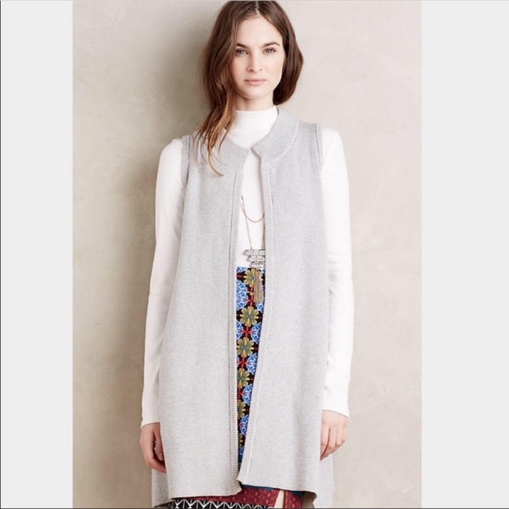 Anthropologie Grey Sweater Vest
